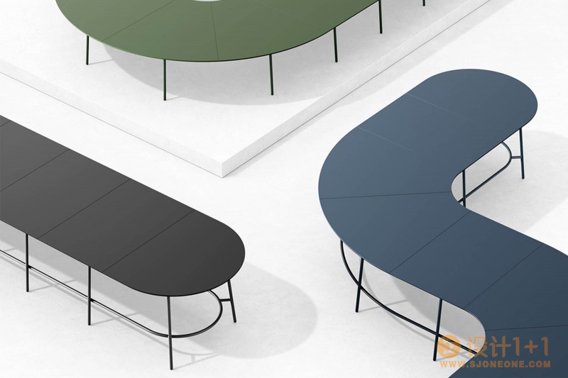 Nest极简主义的模块化桌子设计