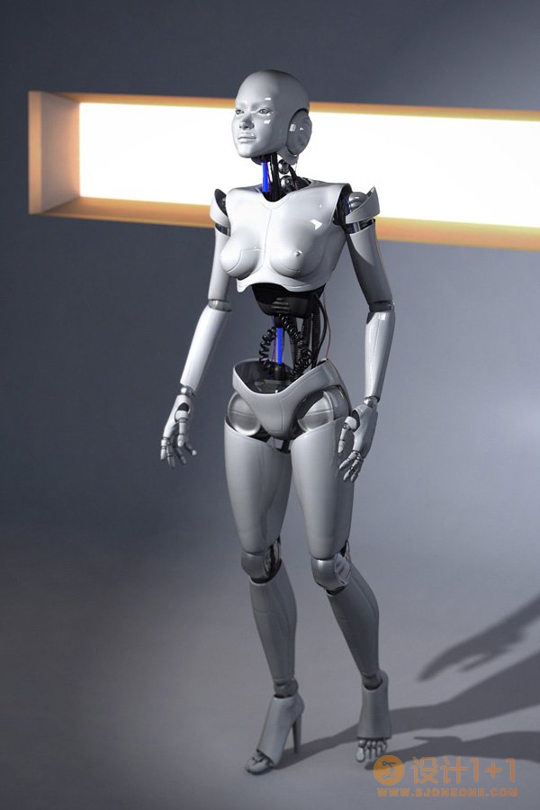 角色设计欣赏：逼真的3D机器人