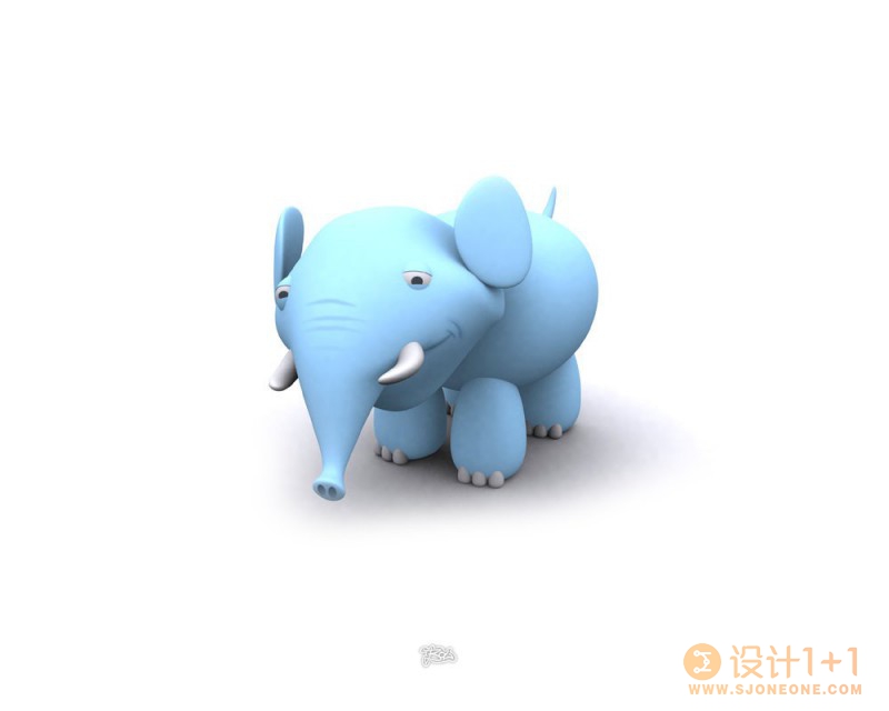 可爱的3D卡通动物设计