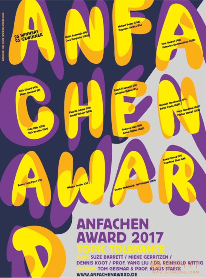 第二届德国ANFACHEN火花海报设计奖获奖名单及作品