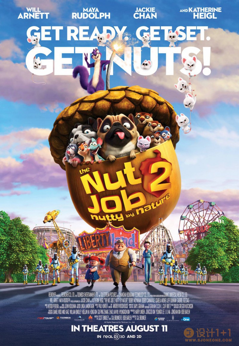 电影海报欣赏：抢劫坚果店2 The Nut Job 2: Nutty by Nature